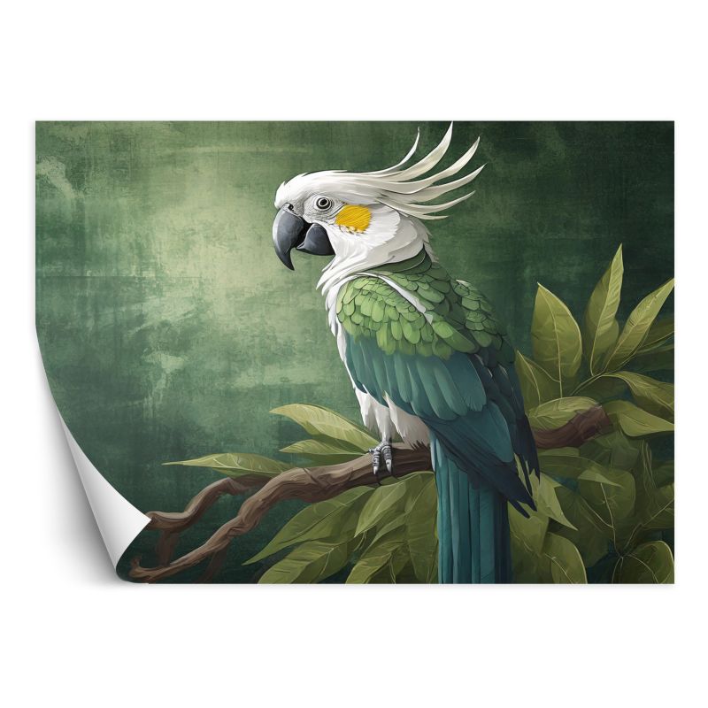 Fototapeta Feeby Ptaki Zwierzęta Papuga Zielona  150x105 1 szt