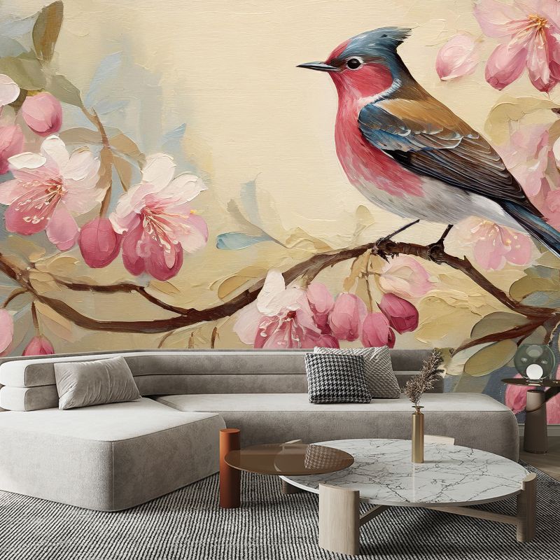 Fototapeta Feeby Ptaki Zwierzęta Shabby Chic  100x70 1 szt