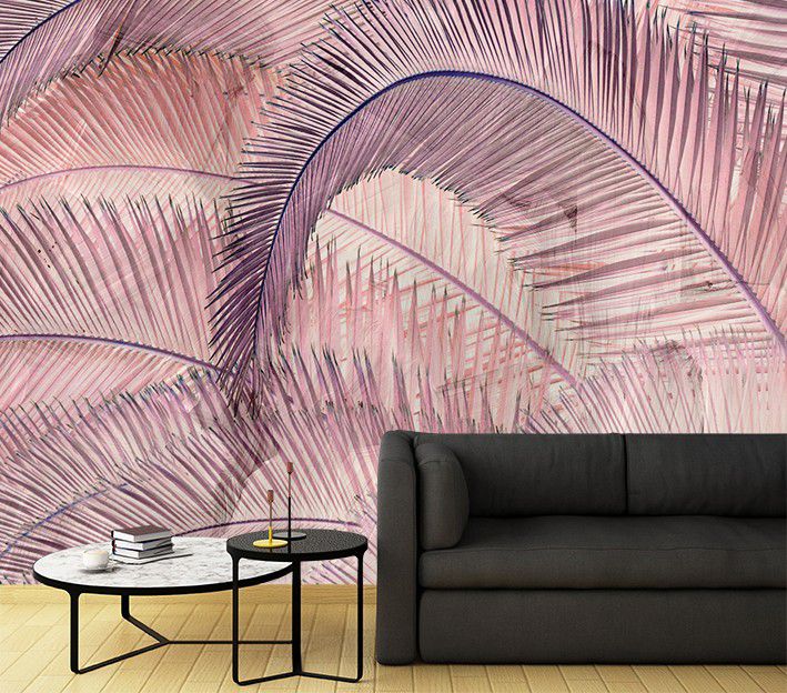 Fototapeta Feeby Różowe Liście Palmy Dżungla  350x245 1 szt