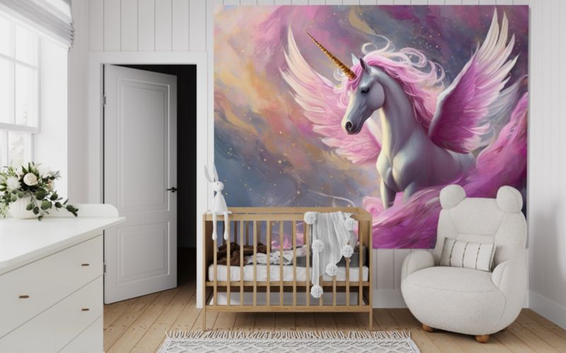 Fototapeta Feeby Różowy jednorożec  200x140 1 szt