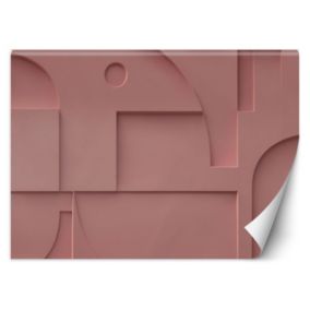 Fototapeta Feeby Różowy Relief Geometria  200x140 1 szt