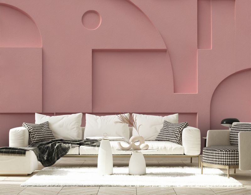 Fototapeta Feeby Różowy Relief Geometria  250x175 1 szt
