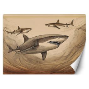 Fototapeta Feeby Rekiny Zwierzęta Vintage  200x140 1 szt