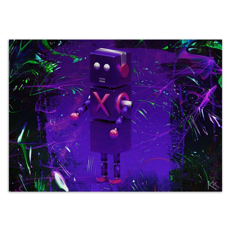 Fototapeta Feeby Robot dla gracza symbole  350x245 1 szt