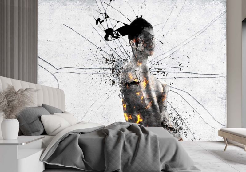 Fototapeta Feeby Rozbita kobieta abstrakcja  100x70 1 szt