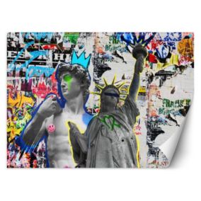 Fototapeta Feeby Rzeźba Dawida i Statua Wolności NY  350x245 1 szt