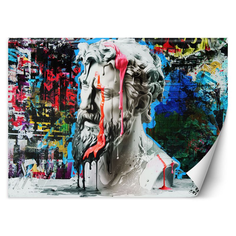 Fototapeta Feeby Rzeźba Posejdona Graffiti  450x315 1 szt