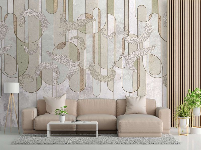 Fototapeta Feeby Skandynawska minimalistyczna abstrakcja w beżu  250x175 1 szt