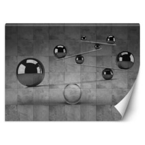 Fototapeta Feeby Srebrne kule 3D na tle betonowej ściany  450x315 1 szt