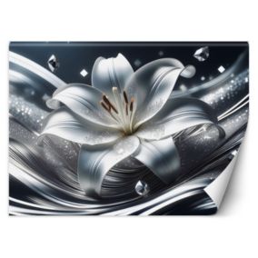 Fototapeta Feeby Srebrny kwiat lilii  250x175 1 szt