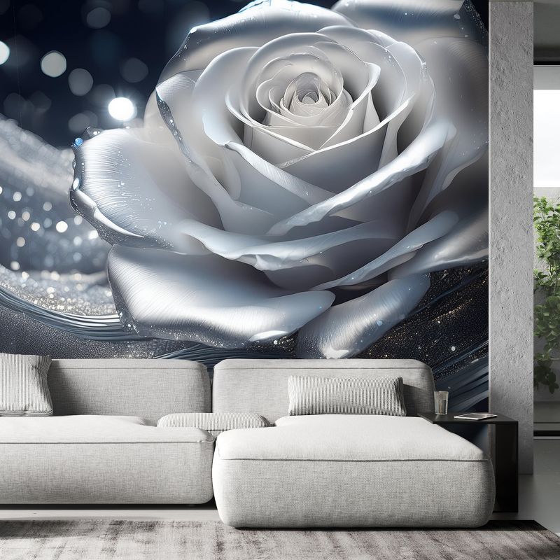 Fototapeta Feeby Srebrny płatek róży  450x315 1 szt