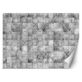 Fototapeta Feeby Szare kafelki marokańska mozaika z orientalnym wzorem  150x105 1 szt