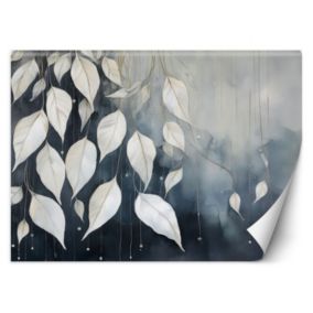 Fototapeta Feeby Szare liście abstrakcja  150x105 1 szt
