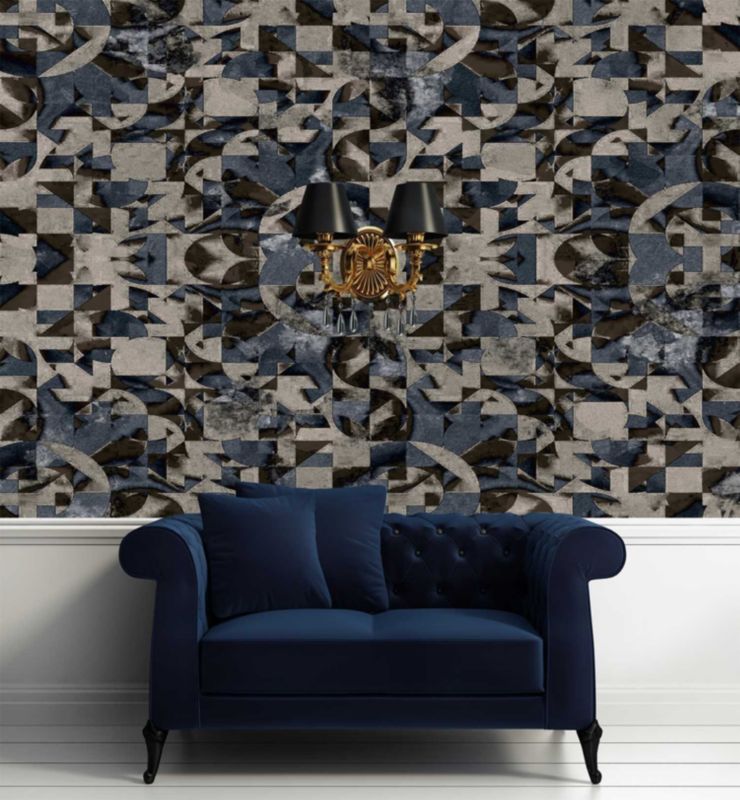 Fototapeta Feeby Szaro brązowa fantazja geometryczna  150x105 1 szt