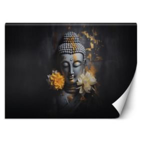 Fototapeta Feeby Szary budda i kwiaty  100x70 1 szt
