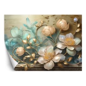 Fototapeta Feeby Szklane abstrakcyjne kwiaty  350x245 1 szt