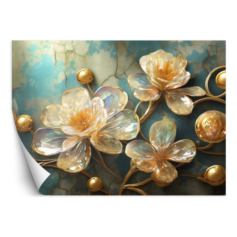 Fototapeta Feeby Szklane kwiaty abstrakcyjne  150x105 1 szt