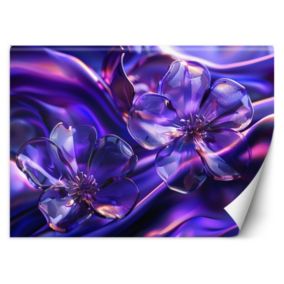 Fototapeta Feeby Szklane kwiaty fioletowe  100x70 1 szt