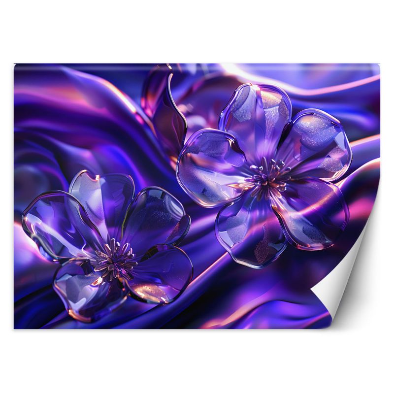 Fototapeta Feeby Szklane kwiaty fioletowe  400x280 1 szt