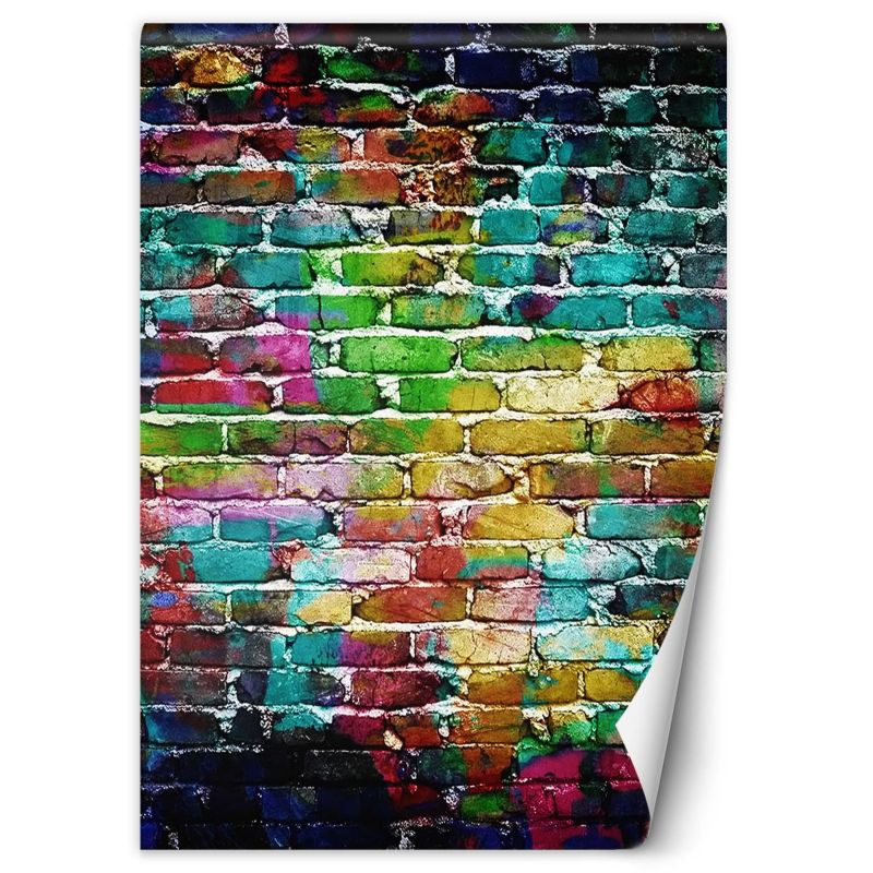 Fototapeta Feeby Tęczowa cegła  100x140 1 szt