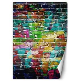Fototapeta Feeby Tęczowa cegła  100x140 1 szt