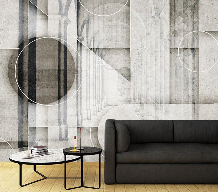 Fototapeta Feeby Tunel 3D Koła Kształty  350x245 1 szt