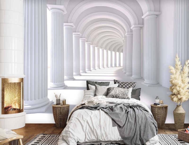 Fototapeta Feeby Tunel abstrakcja biały  450x315 1 szt