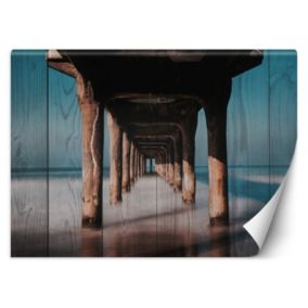 Fototapeta Feeby Tunel drewniany pod molo  250x175 1 szt