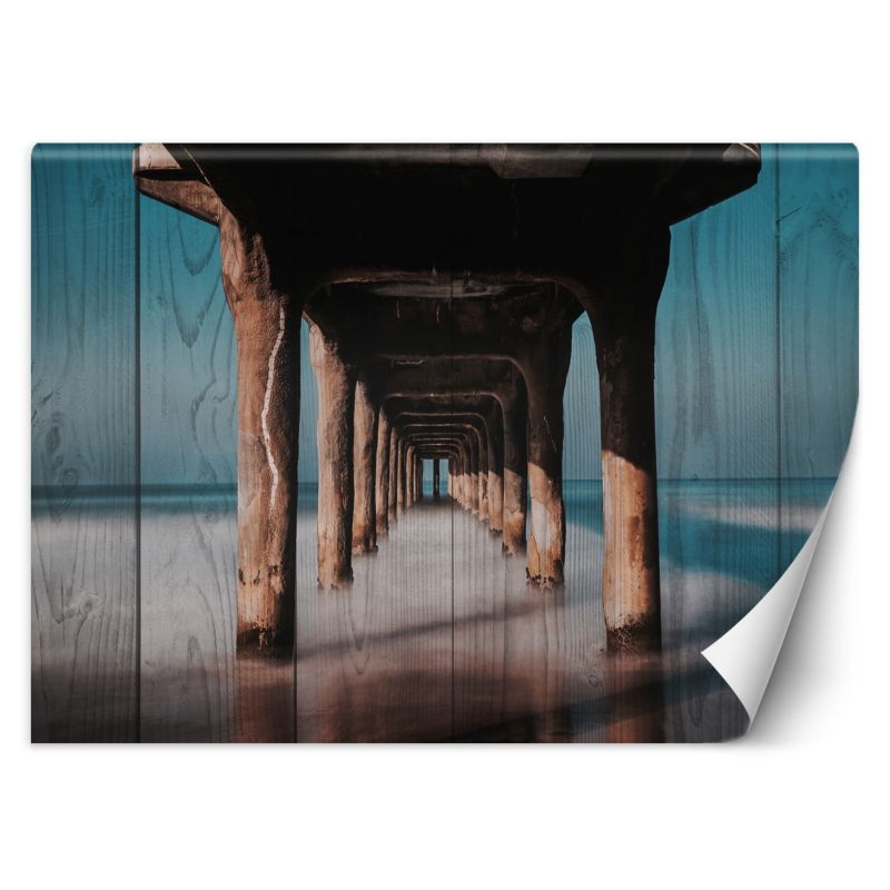 Fototapeta Feeby Tunel drewniany pod molo  400x280 1 szt