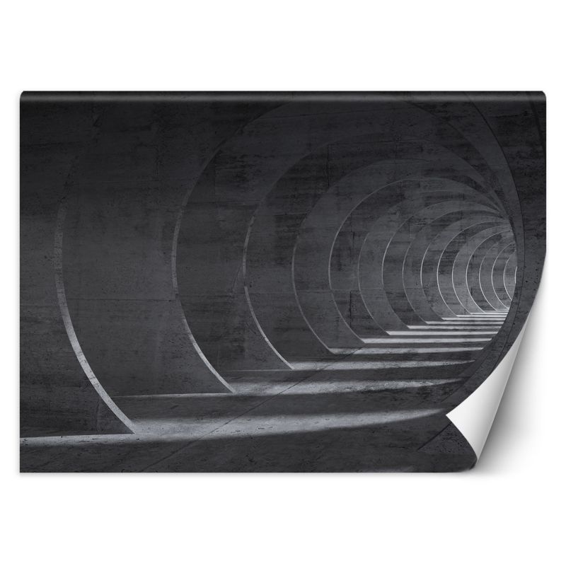 Fototapeta Feeby Tunel szary 3D  350x245 1 szt