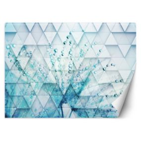 Fototapeta Feeby Turkusowy dmuchawiec w kroplach rosy  300x210 1 szt