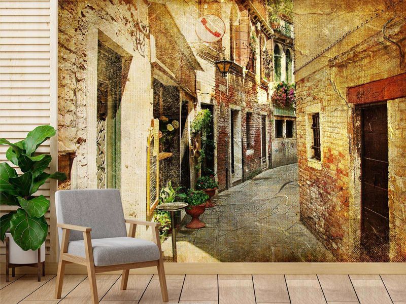 Fototapeta Feeby Uliczka między budynkami w Toskanii  350x245 1 szt