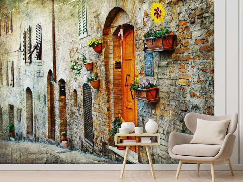 Fototapeta Feeby Uliczki w Toskanii Włochy  350x245 1 szt