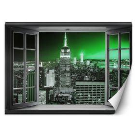 Fototapeta Feeby Widok z okna Miasto Budynki Abstrakcja  400x280 1 szt