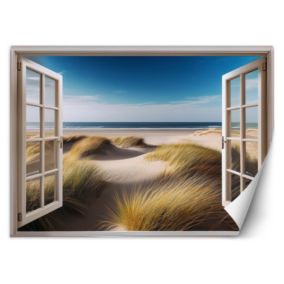 Fototapeta Feeby Widok z okna Morze Plaża Krajobraz  100x70 1 szt