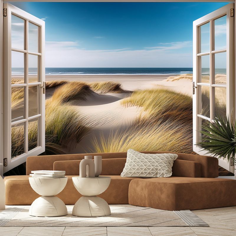Fototapeta Feeby Widok z okna Morze Plaża Krajobraz  100x70 1 szt
