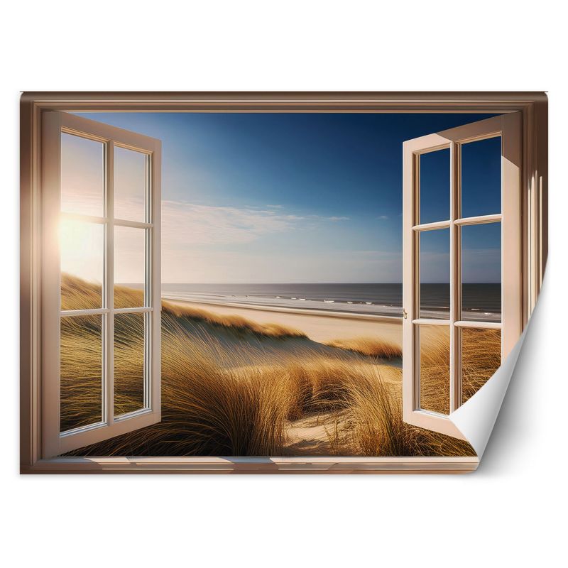 Fototapeta Feeby Widok z okna Morze Plaża Natura  150x105 1 szt