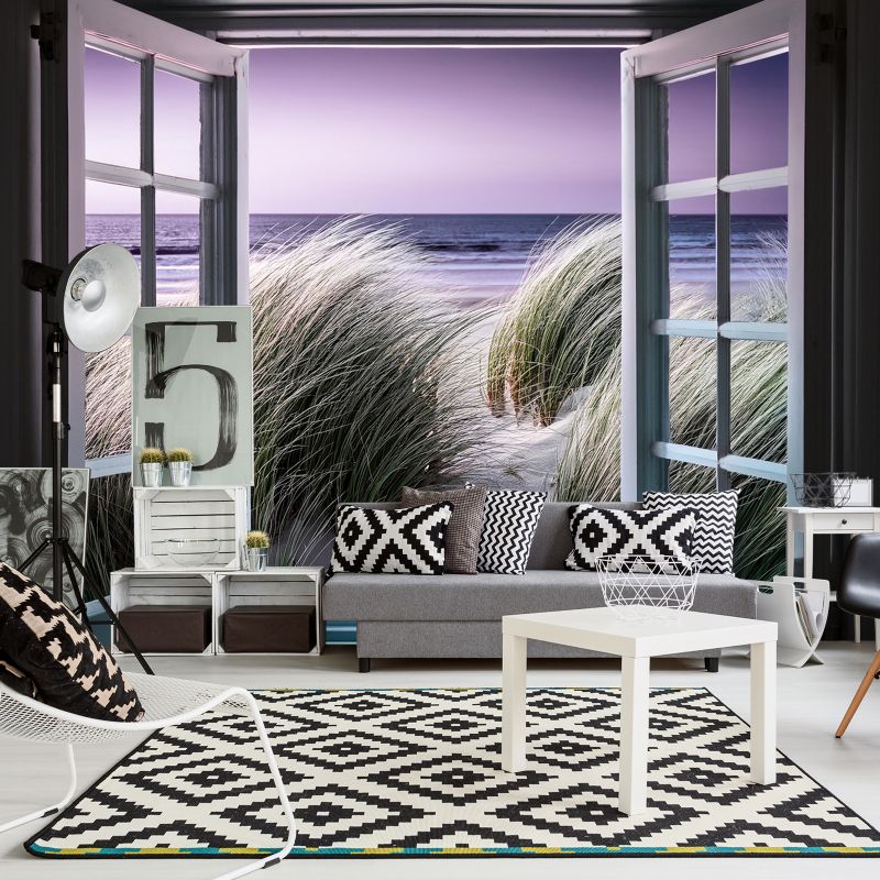 Fototapeta Feeby Widok z okna Plaża Natura  450x315 1 szt