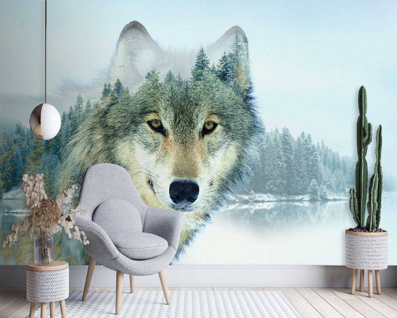 Fototapeta Feeby Wilk jezioro  250x175 1 szt