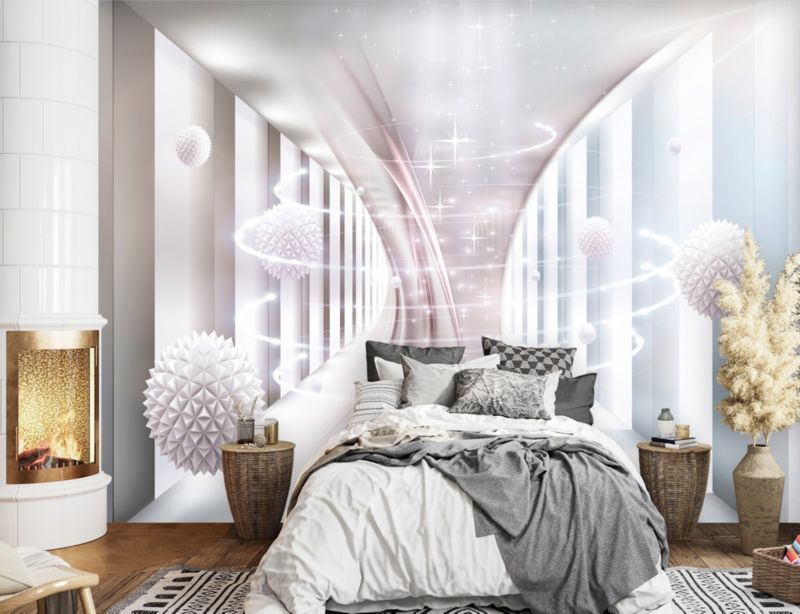 Fototapeta Feeby Wirujące kule tunel 3D  250x175 1 szt