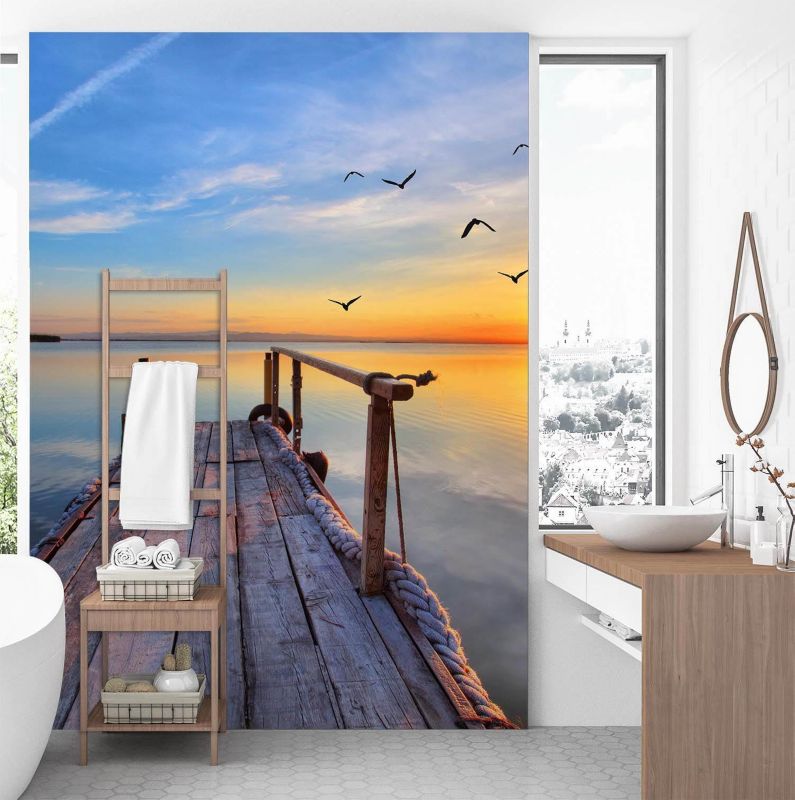 Fototapeta Feeby Wschód słońca nad jeziorem  100x140 1 szt
