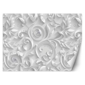 Fototapeta Feeby Wzór Kwiaty Diamenty Glamour  350x245 1 szt