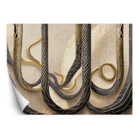 Fototapeta Feeby Złota tekstura wężowej skóry  150x105 1 szt
