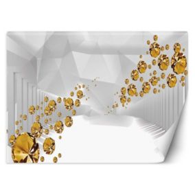 Fototapeta Feeby Złote kamienie tunel 3D  450x315 1 szt