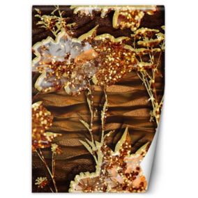 Fototapeta Feeby Złote kwiaty  150x210 1 szt