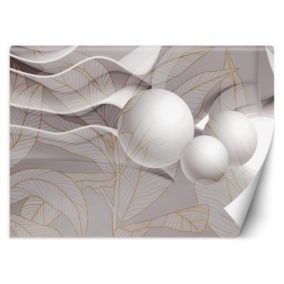 Fototapeta Feeby Złote liście i kule 3D  200x140 1 szt