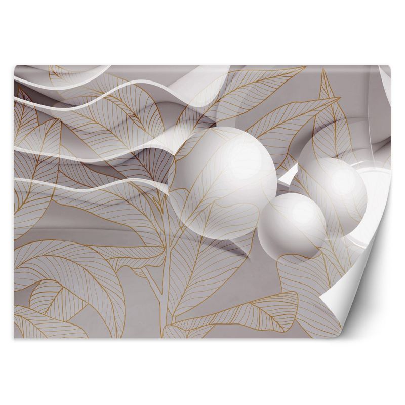 Fototapeta Feeby Złote liście i kule 3D  350x245 1 szt