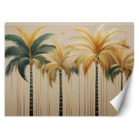 Fototapeta Feeby Złote Palmy Glamour  350x245 1 szt