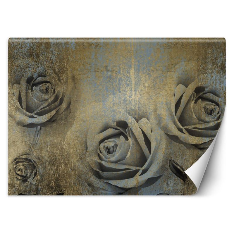 Fototapeta Feeby Złote róże kwiaty  350x245 1 szt
