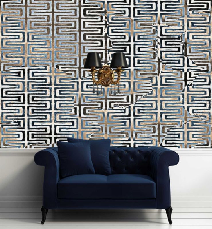 Fototapeta Feeby Złoty geometryczny wzór glamour  254x184 1 szt